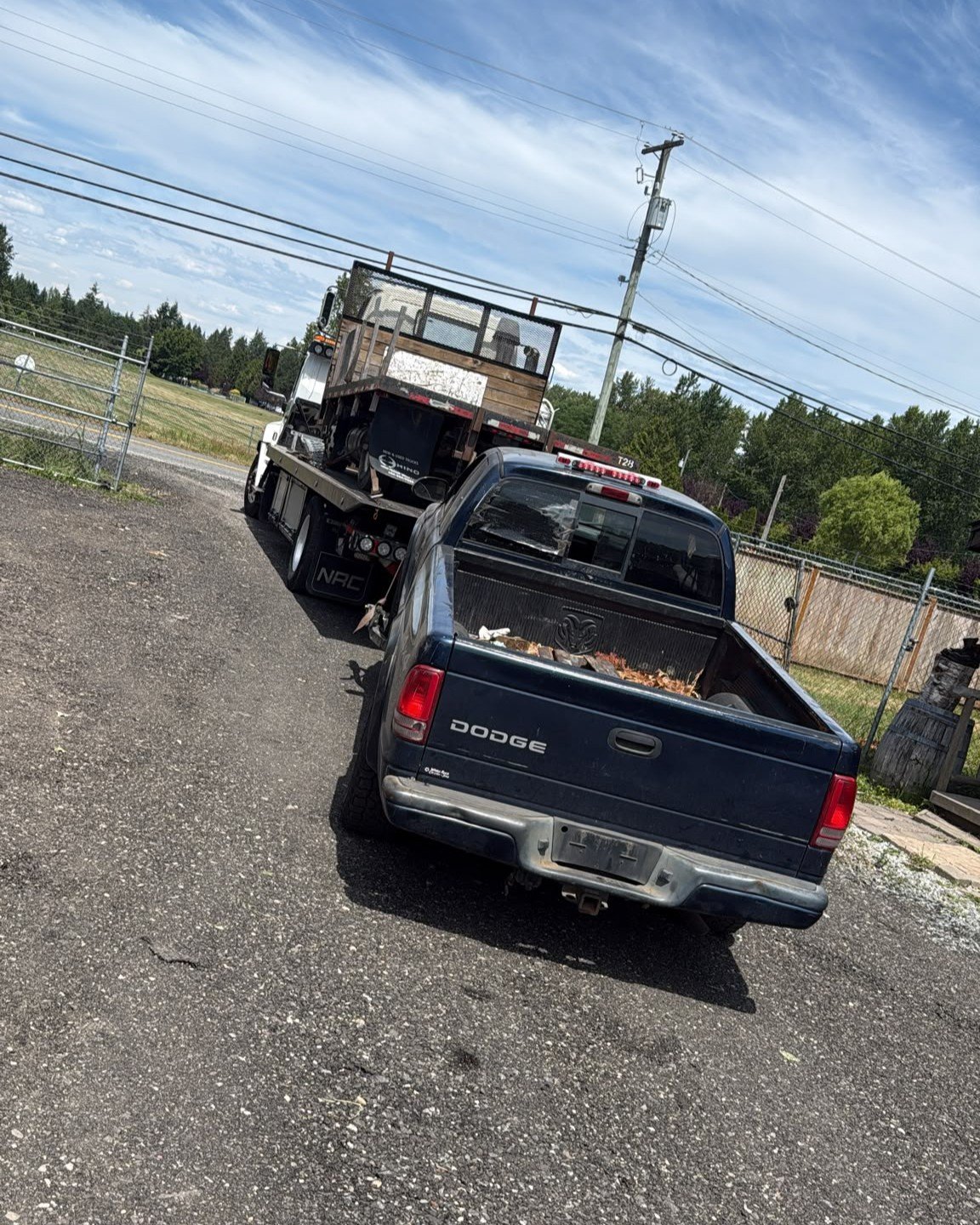 Cash for scrap cars pickup on a Vancouver street